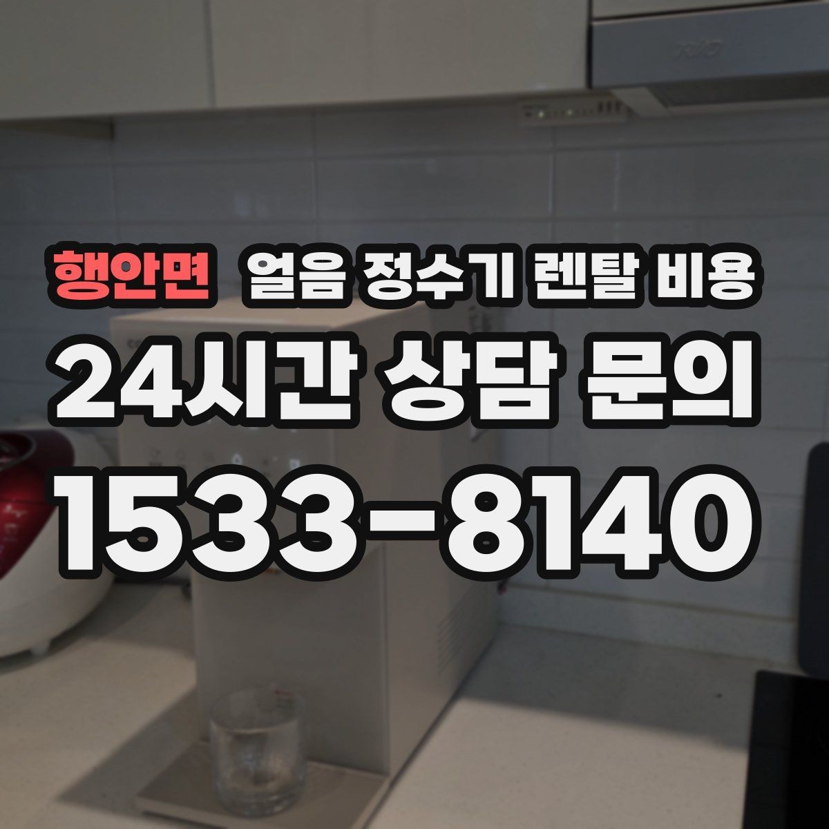 행안면 얼음 정수기 렌탈 비용 얼음 생성 방식에 따른 차이