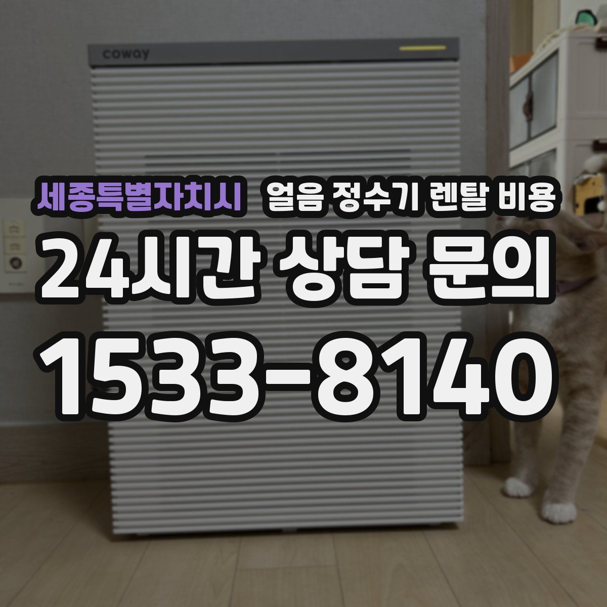 세종특별자치시 얼음 정수기 렌탈 비용