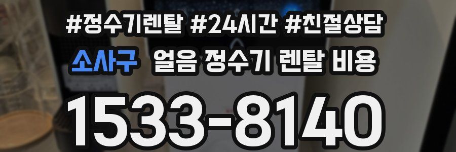 소사구 얼음 정수기 렌탈 비용