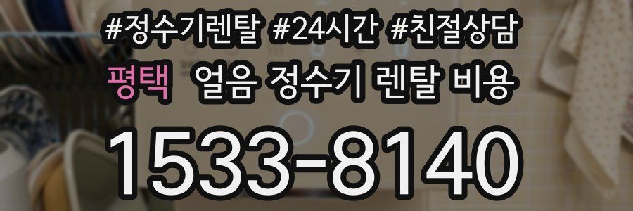 평택 얼음 정수기 렌탈 비용