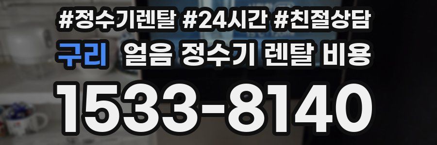 구리 얼음 정수기 렌탈 비용