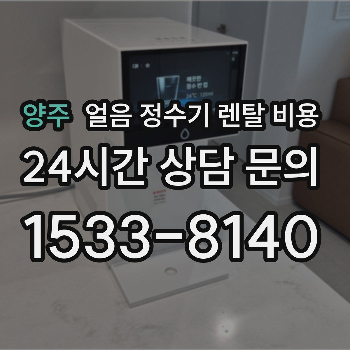 양주 얼음 정수기 렌탈 비용 얼음 기능이 중요한 집의 특징