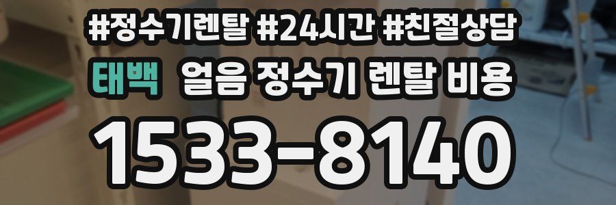 태백 얼음 정수기 렌탈 비용