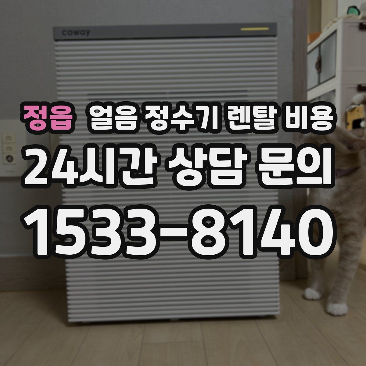 정읍 얼음 정수기 렌탈 비용 자가관리형과 방문관리형 차이