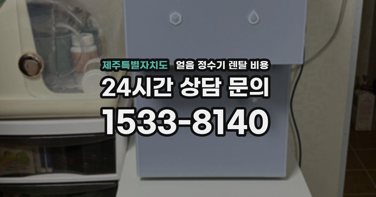 제주특별자치도 얼음 정수기 렌탈 비용