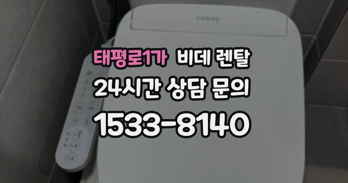 태평로1가 비데 렌탈