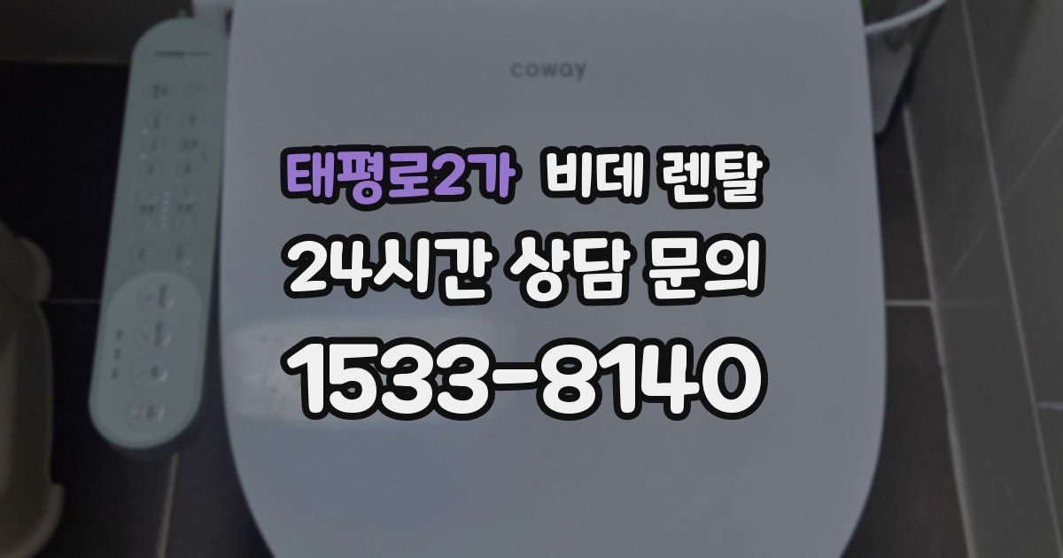 태평로2가 비데 렌탈