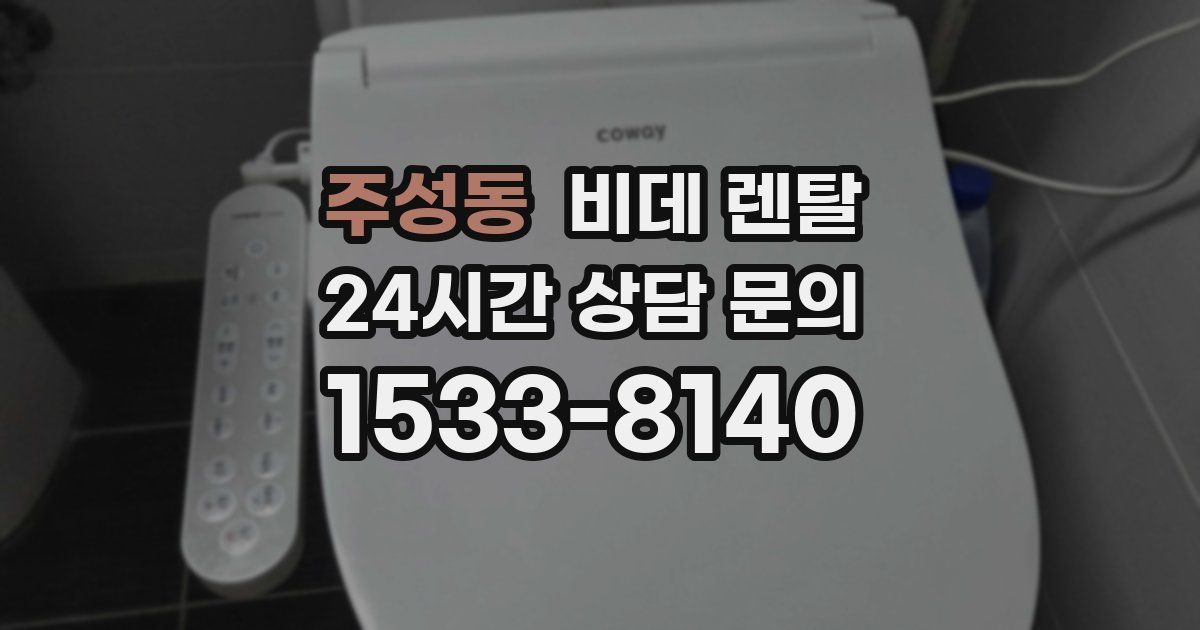 주성동 비데 렌탈