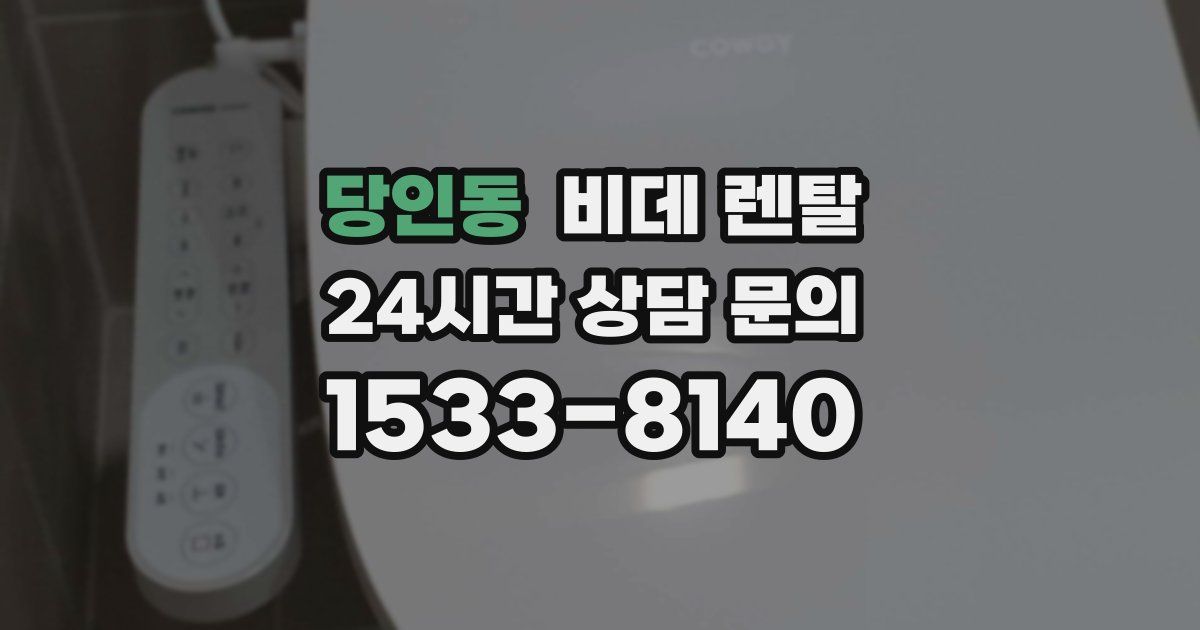 당인동 비데 렌탈