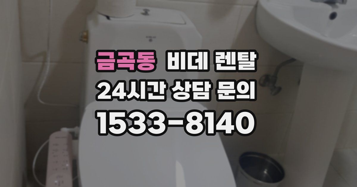 금곡동 비데 렌탈