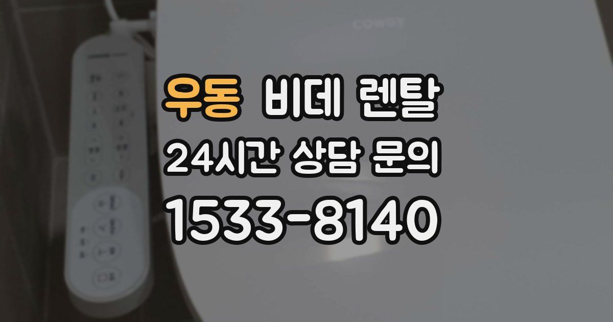 우동 비데 렌탈