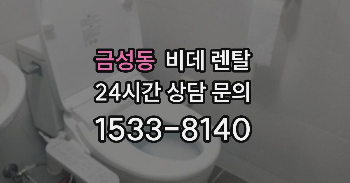 금성동 비데 렌탈