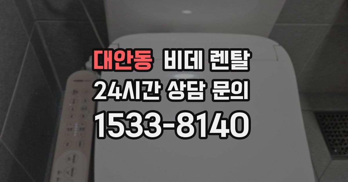 대안동 비데 렌탈