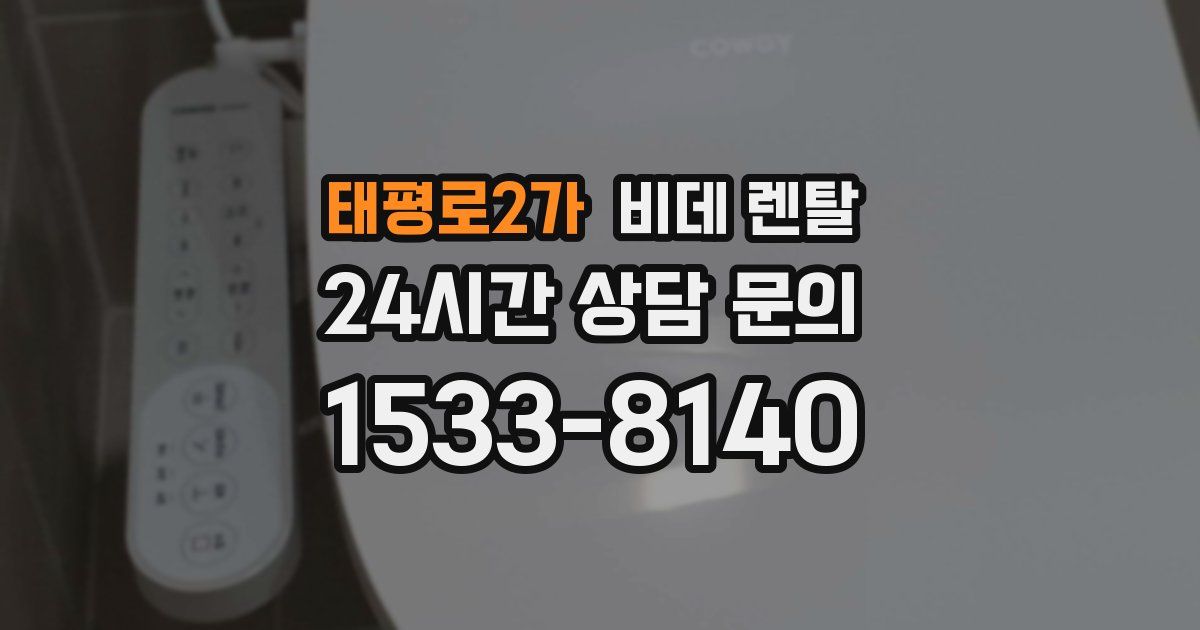 태평로2가 비데 렌탈