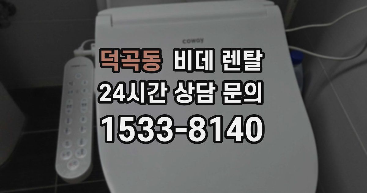 덕곡동 비데 렌탈