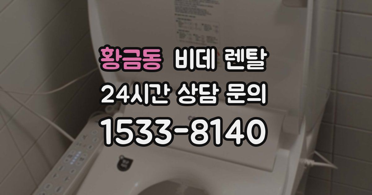황금동 비데 렌탈