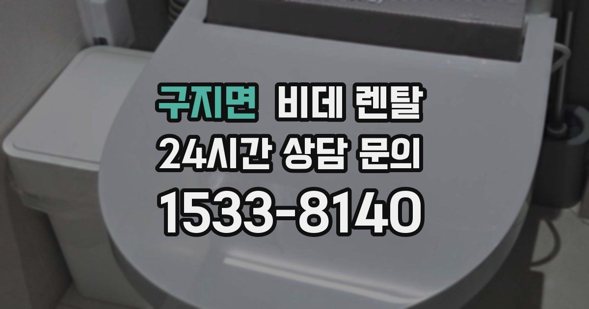 구지면 비데 렌탈