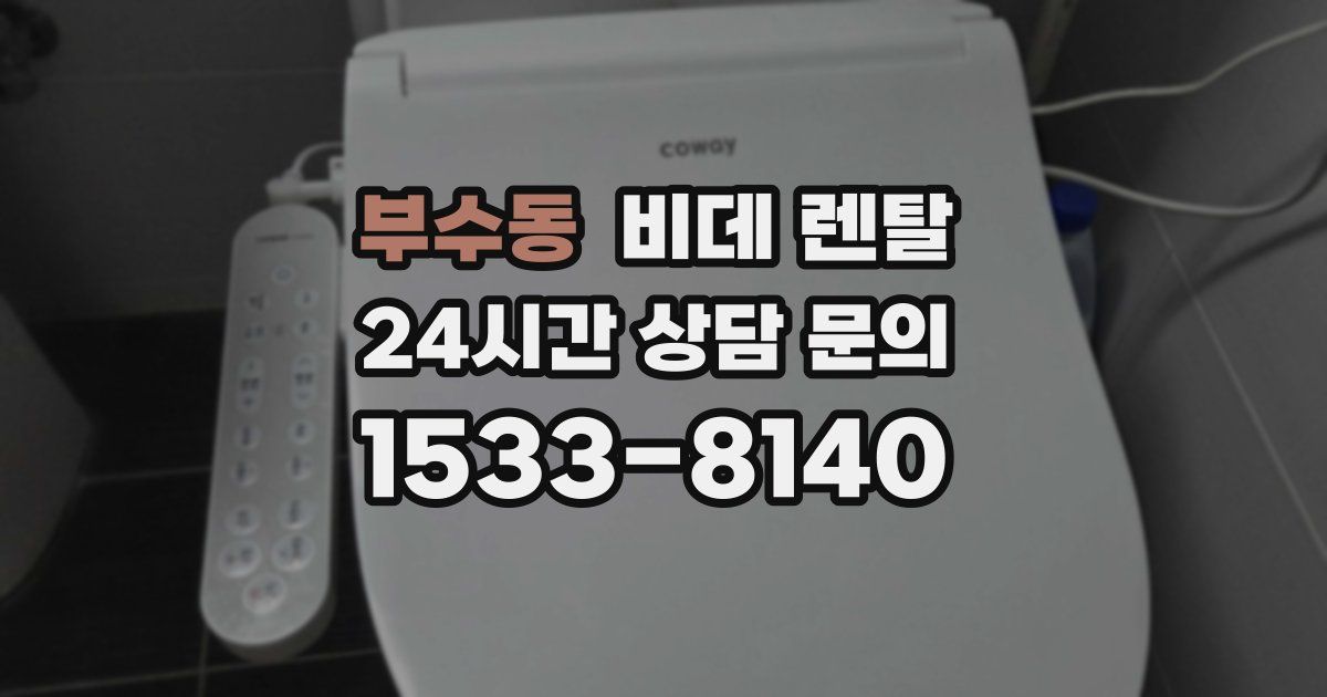 부수동 비데 렌탈