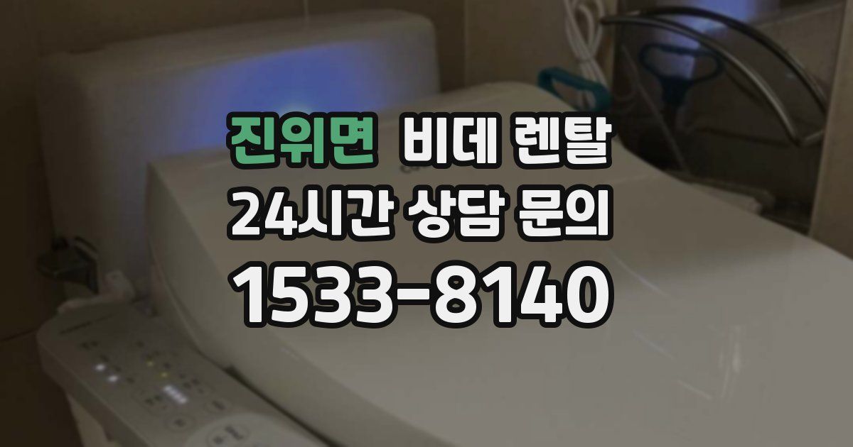 진위면 비데 렌탈