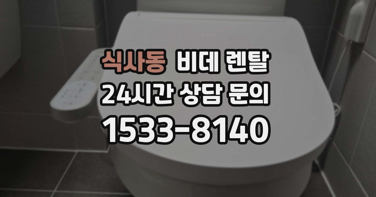 식사동 비데 렌탈
