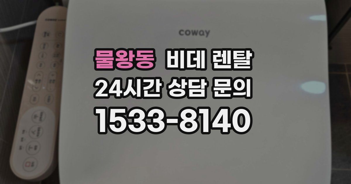 물왕동 비데 렌탈
