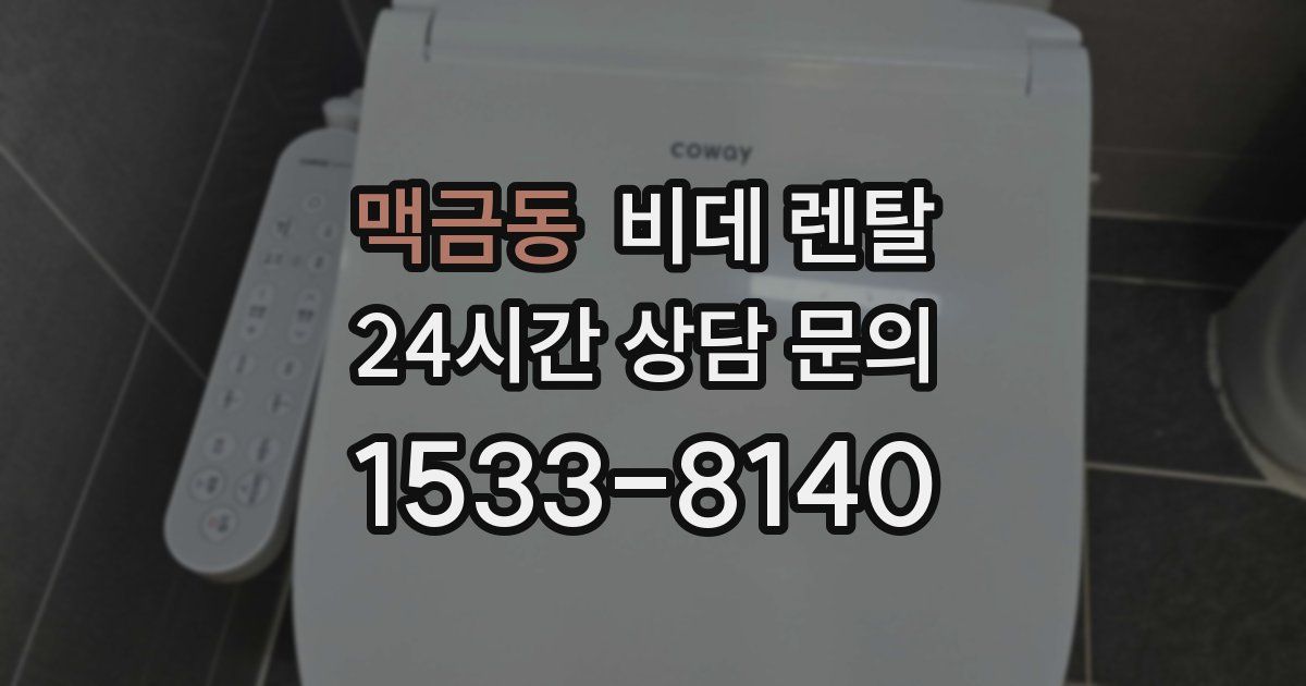 맥금동 비데 렌탈