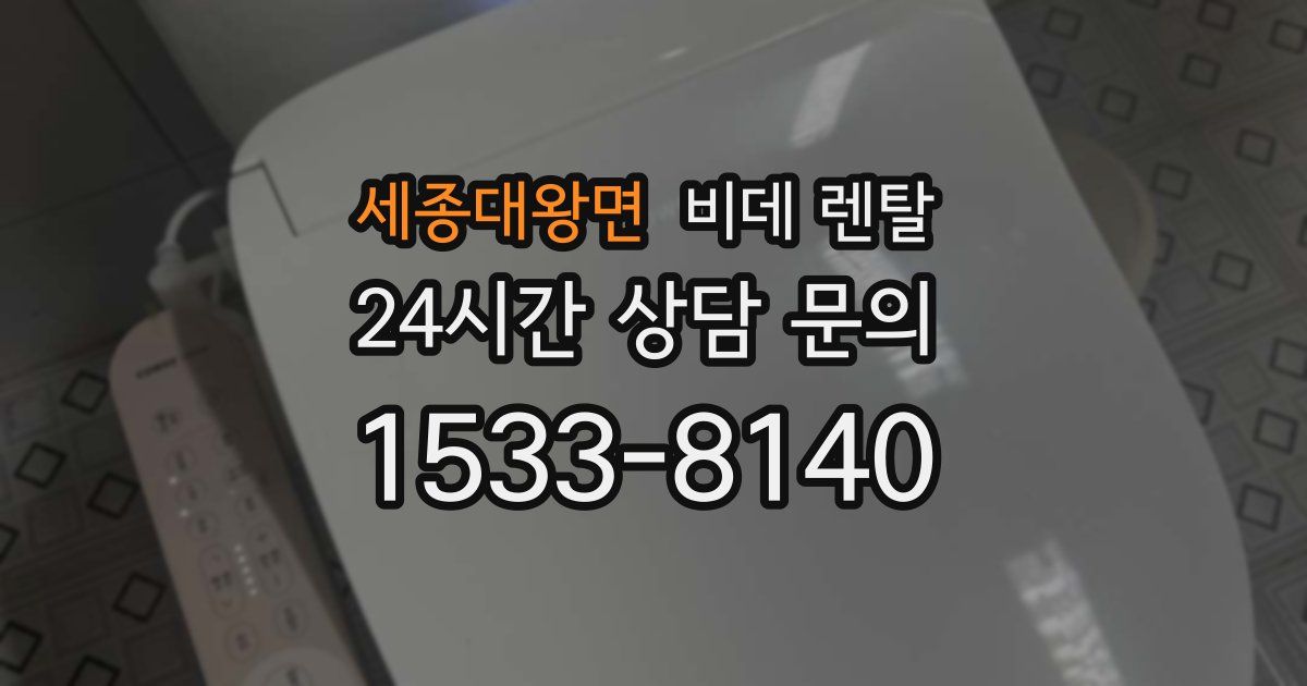 세종대왕면 비데 렌탈