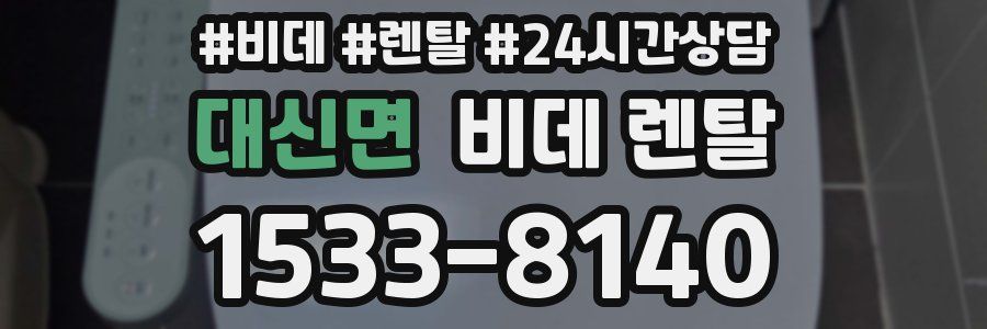 대신면 비데 렌탈