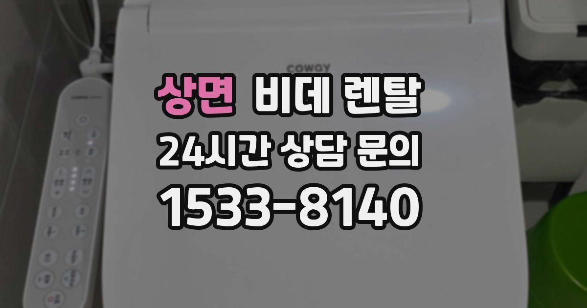 상면 비데 렌탈