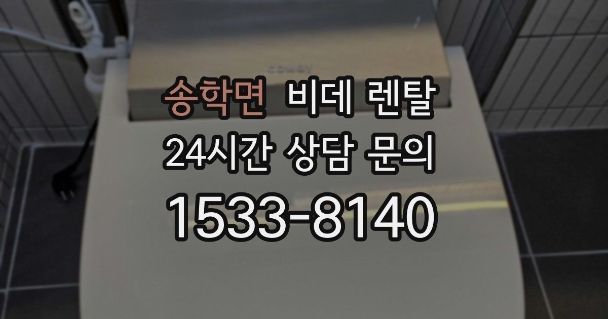 송학면 비데 렌탈