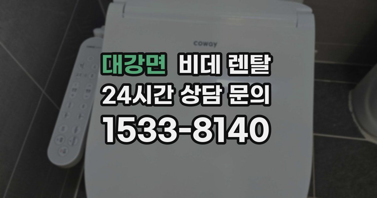 대강면 비데 렌탈