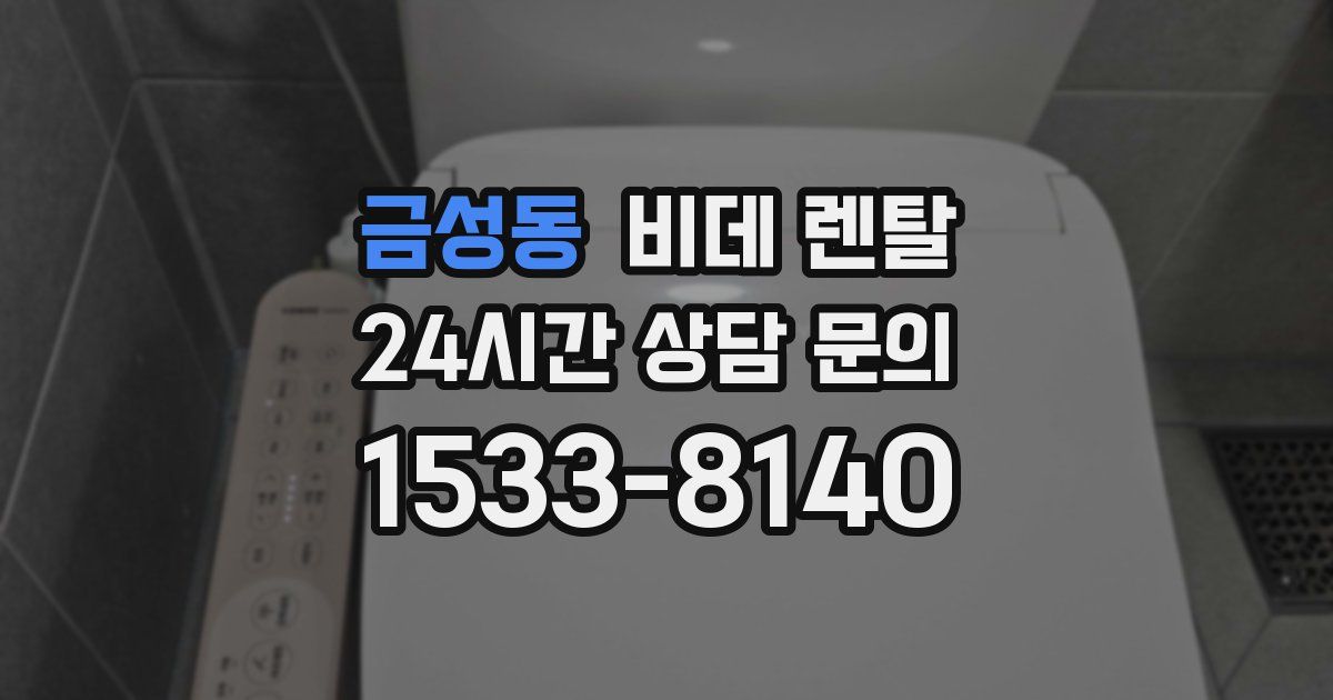 금성동 비데 렌탈
