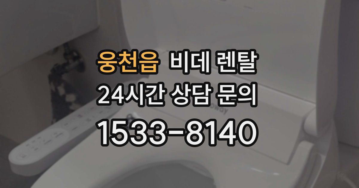 웅천읍 비데 렌탈