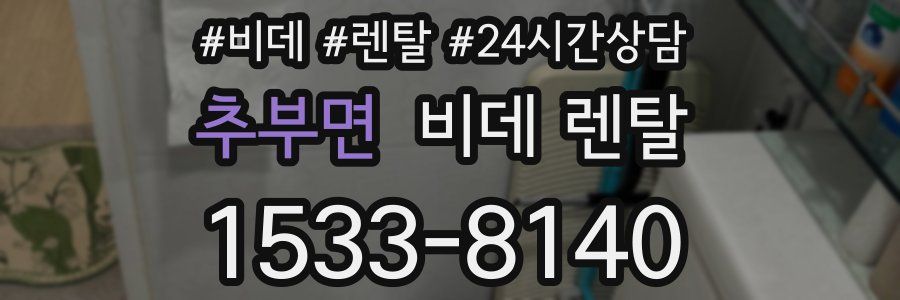 추부면 비데 렌탈