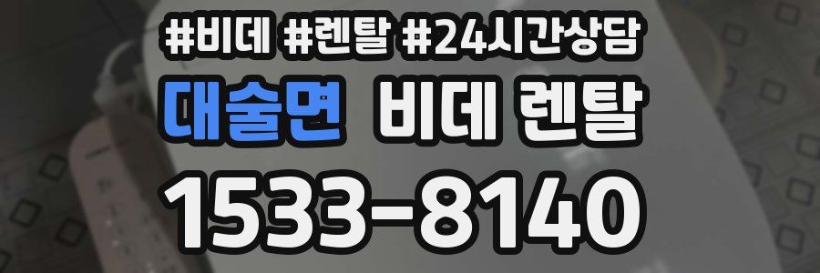 대술면 비데 렌탈