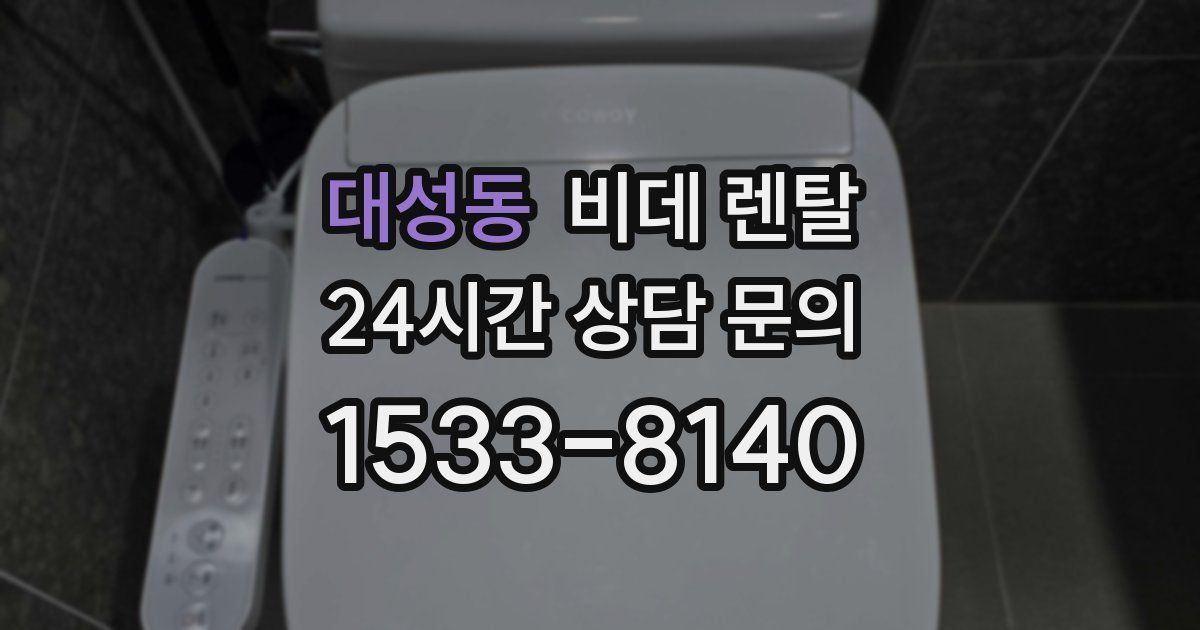 대성동 비데 렌탈