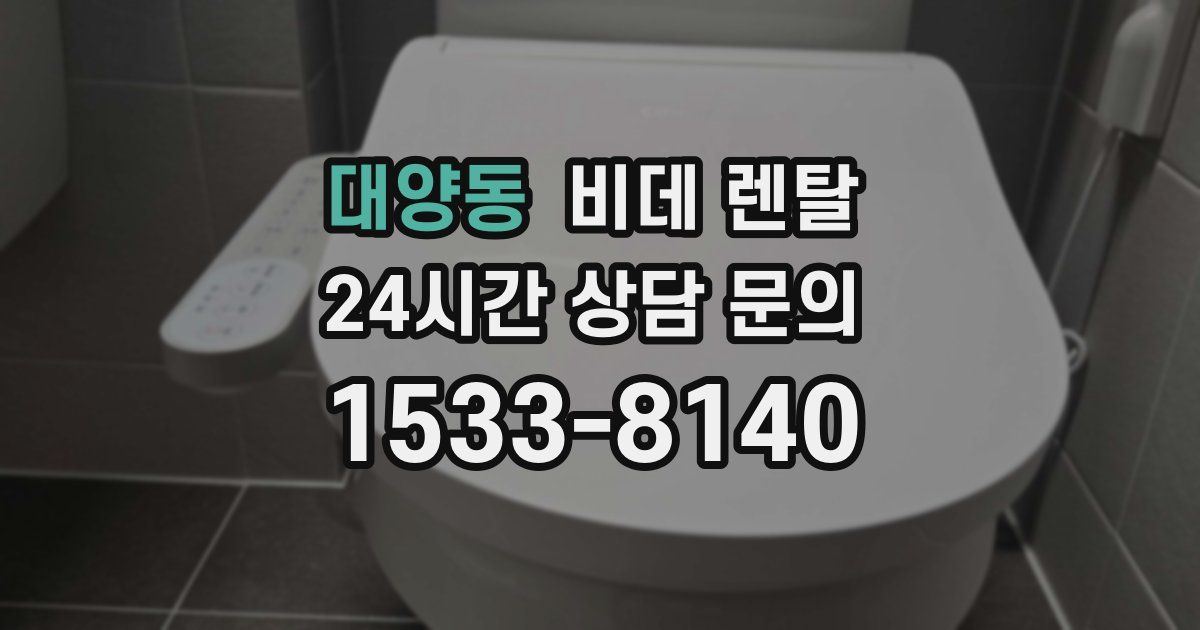 대양동 비데 렌탈