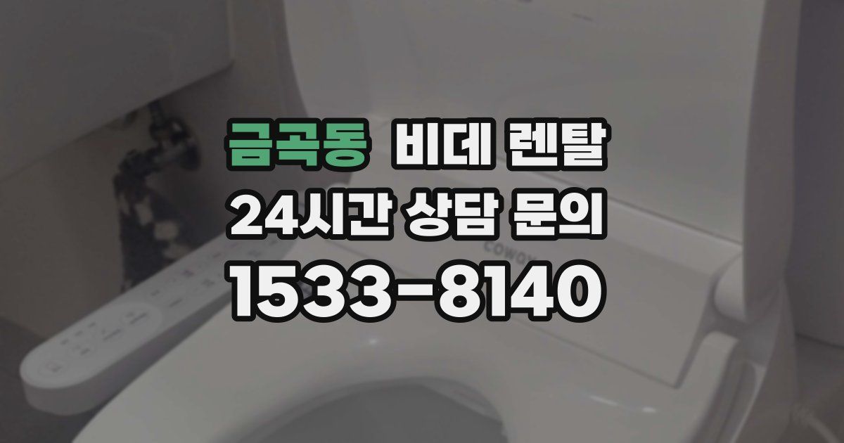 금곡동 비데 렌탈
