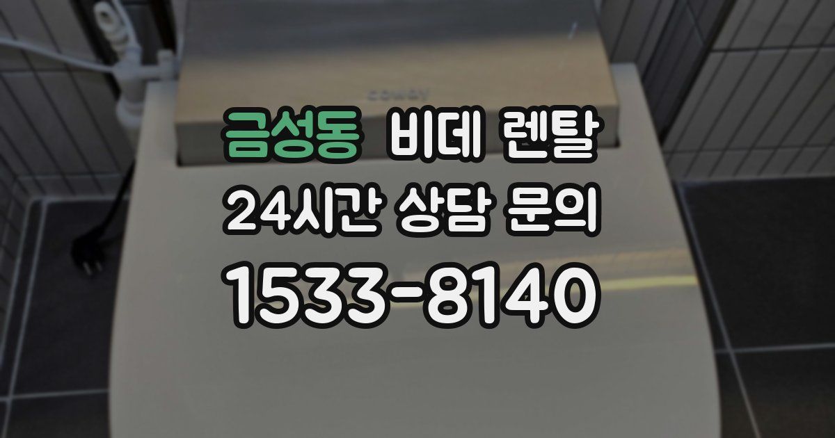 금성동 비데 렌탈