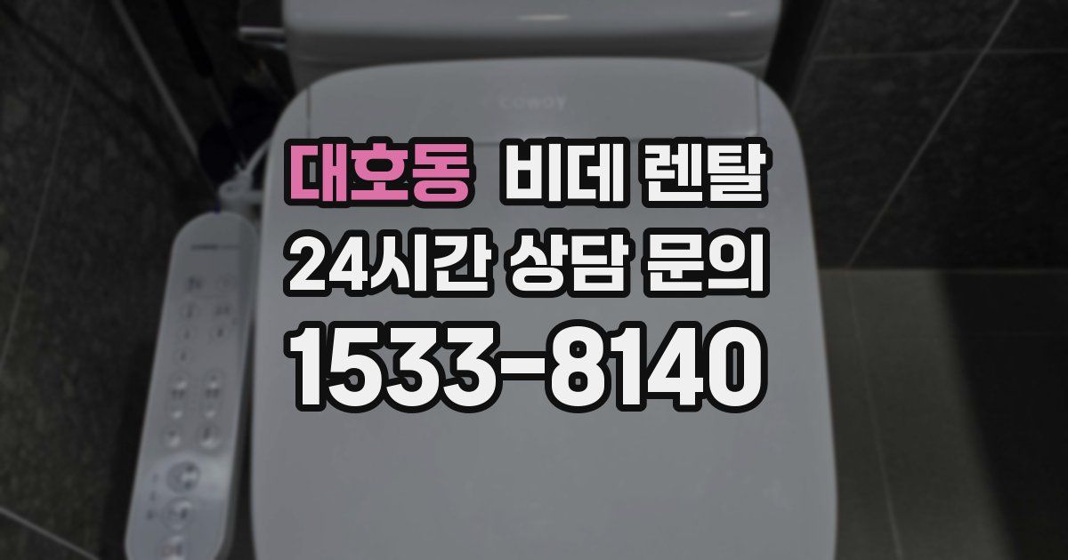 대호동 비데 렌탈