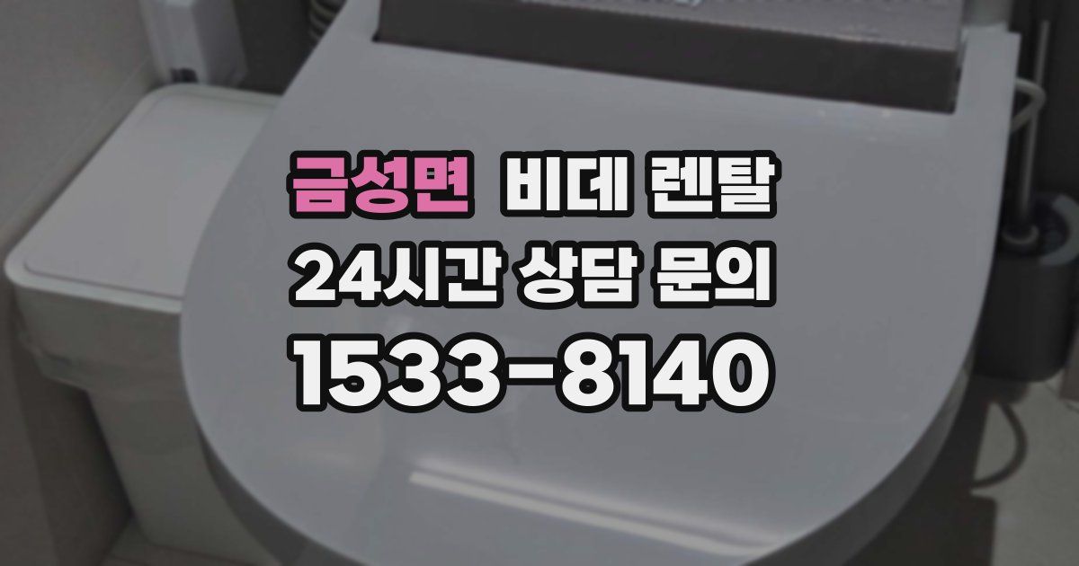 금성면 비데 렌탈