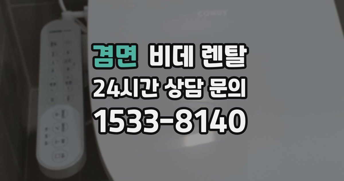 겸면 비데 렌탈
