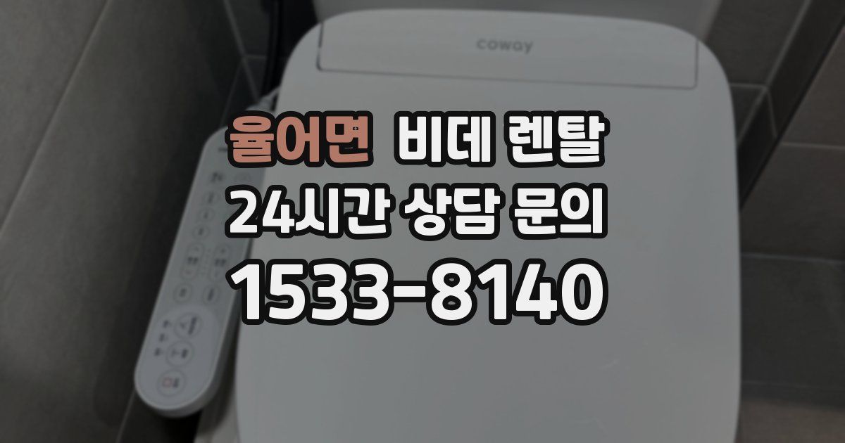 율어면 비데 렌탈