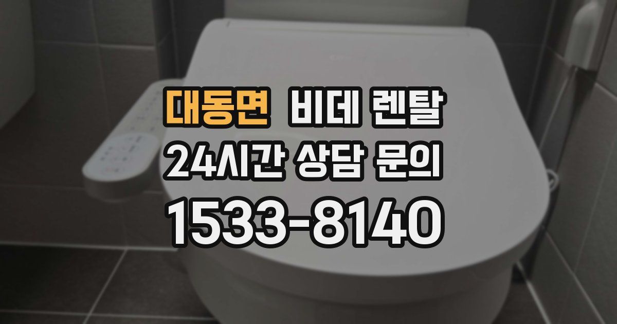 대동면 비데 렌탈