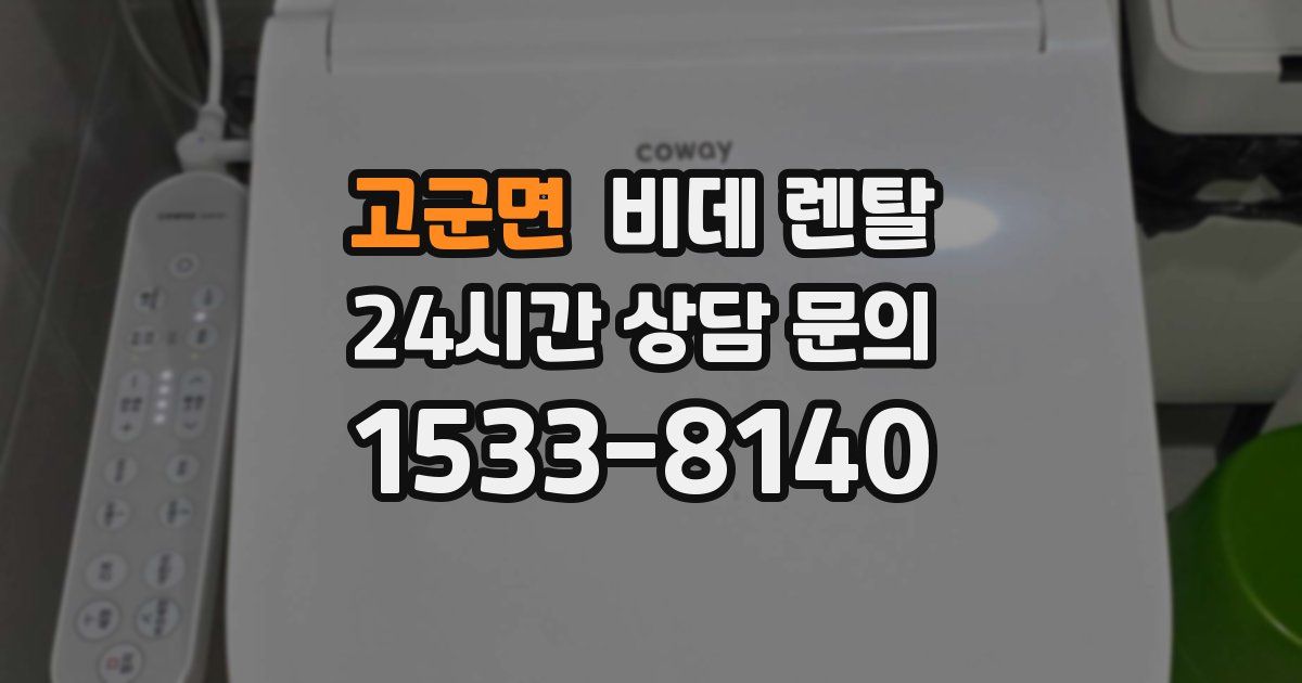 고군면 비데 렌탈