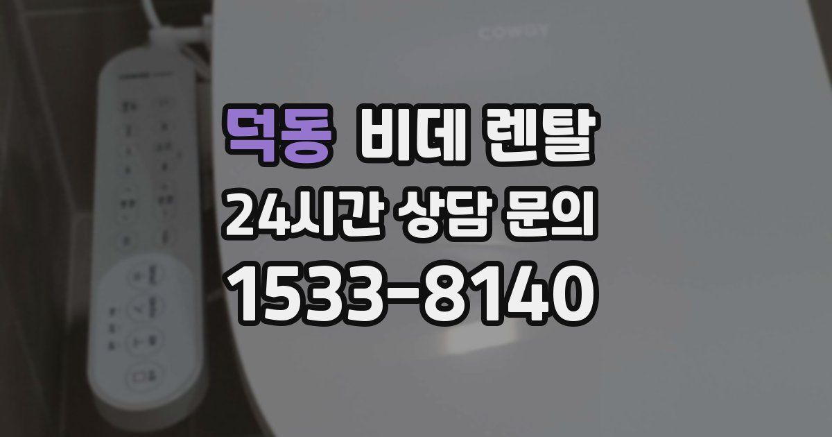 덕동 비데 렌탈