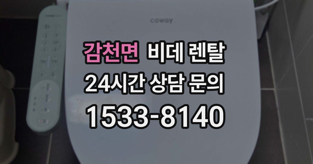 감천면 비데 렌탈