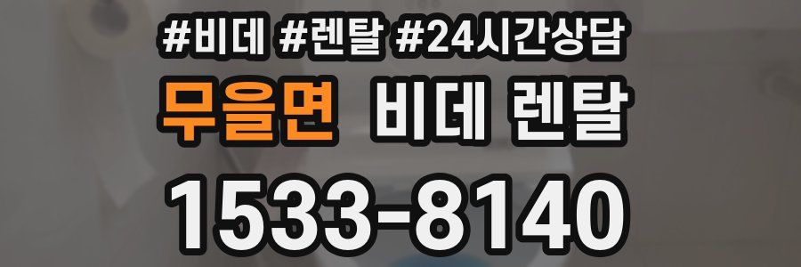 무을면 비데 렌탈