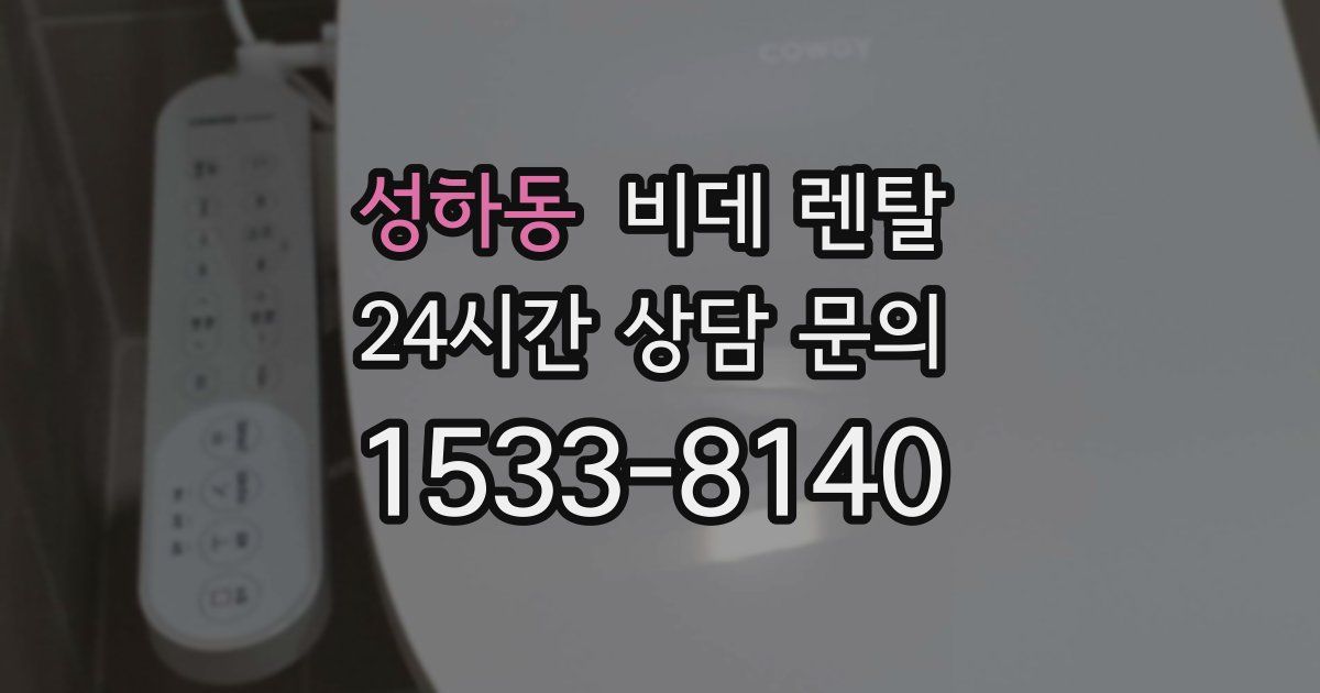 성하동 비데 렌탈