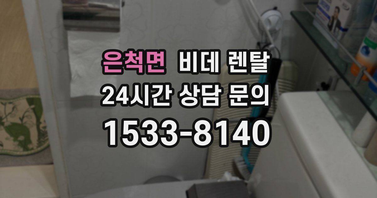 은척면 비데 렌탈